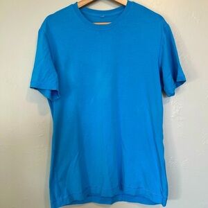 Lululemon T-shirt Mens Blue Crew Neck Sweat Wicking Tee